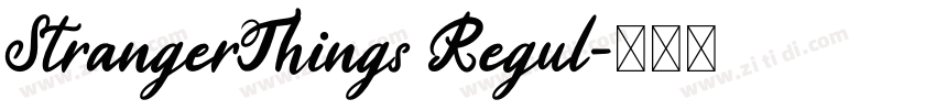 StrangerThings Regul字体转换
